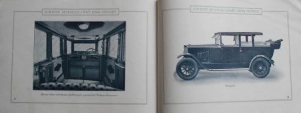 Elite Automobiles 18/55 PS Modelprogram 1922 Carbrochure (6295)